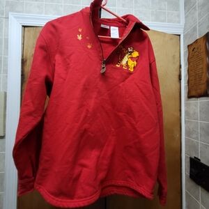 Disney Red Sweatshirt with Embroidery